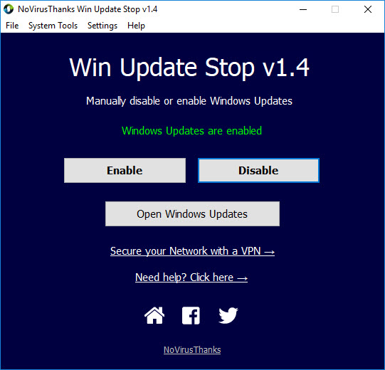 Win Update Stop 